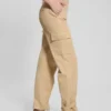 Mariza Faux-Suede Cargo Pants