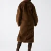 Maya Longline Faux-Fur Coat