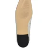 Metallic Ankle Strap Ballet Flats