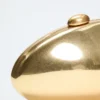 Metallic Oval Clutch