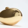 Metallic Oval Clutch