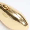 Metallic Oval Clutch