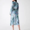 Mina Printed Wrap Dress