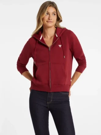 Mini Patch Zip-Up Sweatshirt
