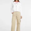 Mini Patch Zip-Up Sweatshirt