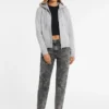 Mini Patch Zip-Up Sweatshirt