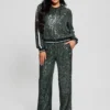 Mini Sequins Long Straight Pants