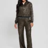 Mini Sequins Long Straight Pants