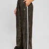 Mini Sequins Long Straight Pants
