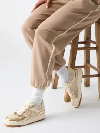 Miram Low-Top Metallic Sneakers
