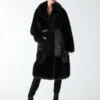 Molly Faux-Fur Wrap Coat