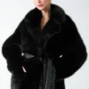 Molly Faux-Fur Wrap Coat