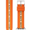 Monogram Tape Orange Silicone 42-44 Mm Band for Apple Watch®
