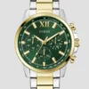 Multi-Tone and Green Multifunction Watch