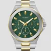 Multi-Tone and Green Multifunction Watch