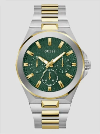 Multi-Tone and Green Multifunction Watch