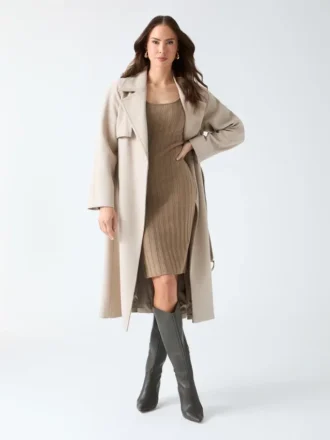 Natalie Longline Trench Coat