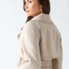 Natalie Longline Trench Coat