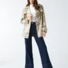 Natalie Printed Short Trench Coat
