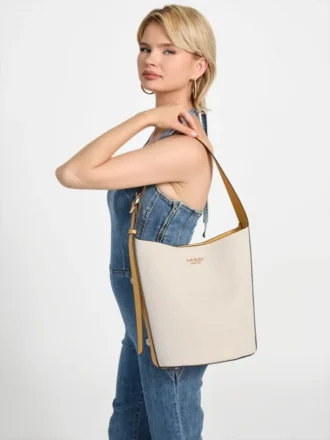 Nicolette Canvas Large Bucket Bag