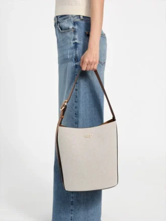 Nicolette Canvas Large Bucket Bag
