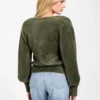 Niko Fuzzy V-Neck Sweater