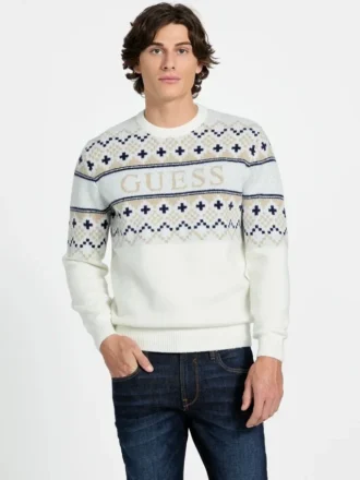 Nordic Wool-Blend Logo Sweater