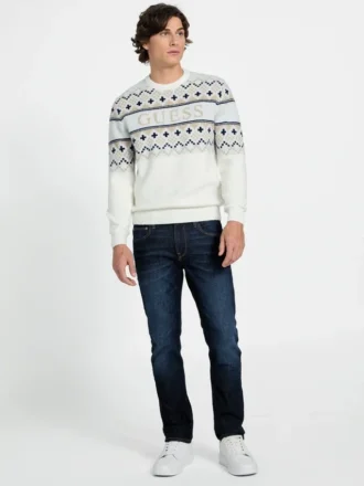 Nordic Wool-Blend Logo Sweater