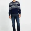 Nordic Wool-Blend Logo Sweater