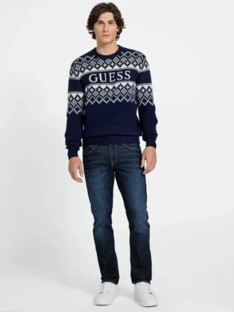 Nordic Wool-Blend Logo Sweater