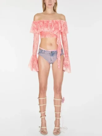 Off-The-Shoulder Lace Top
