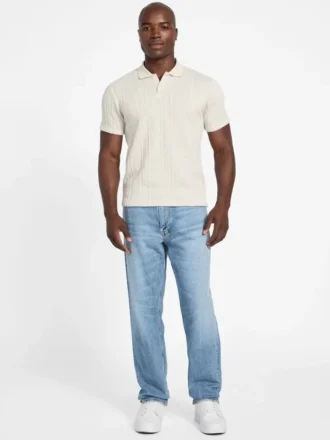 Olin Textured Knit Polo