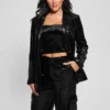 Omega Oversized Velvet Blazer