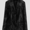 Omega Oversized Velvet Blazer