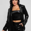 Omega Oversized Velvet Blazer