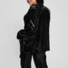 Omega Oversized Velvet Blazer