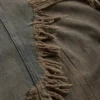 Open Front Denim Skirt