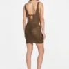 Open-Knit Crochet Mini Dress