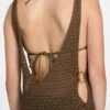Open-Knit Crochet Mini Dress