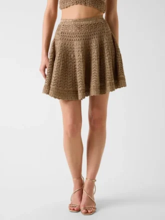 Openwork Sweater Skirt