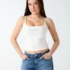 Ortensia Rhinestone Logo Tank