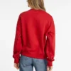 Oversized Contrast Piping Logo Sweatshirt