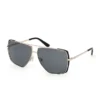Oversized Metal Navigator Sunglasses