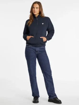 Oversized Mini Triangle Half-Zip Sweatshirt