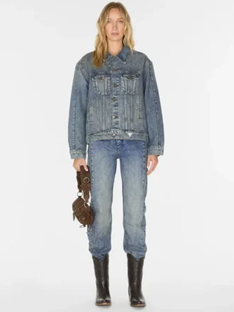 Oversized Pieced Denim Jacket