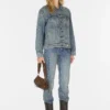 Oversized Pieced Denim Jacket