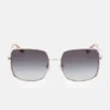 Oversized Square Metal Sunglasses