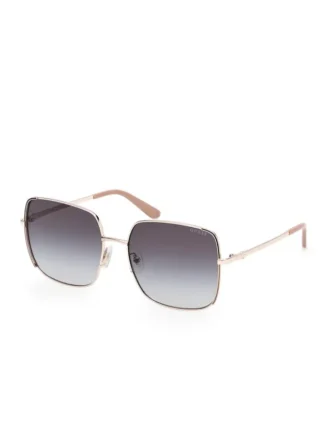Oversized Square Metal Sunglasses