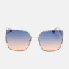 Oversized Square Zigzag Sunglasses
