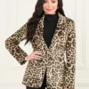 Pamela Printed Velvet Blazer